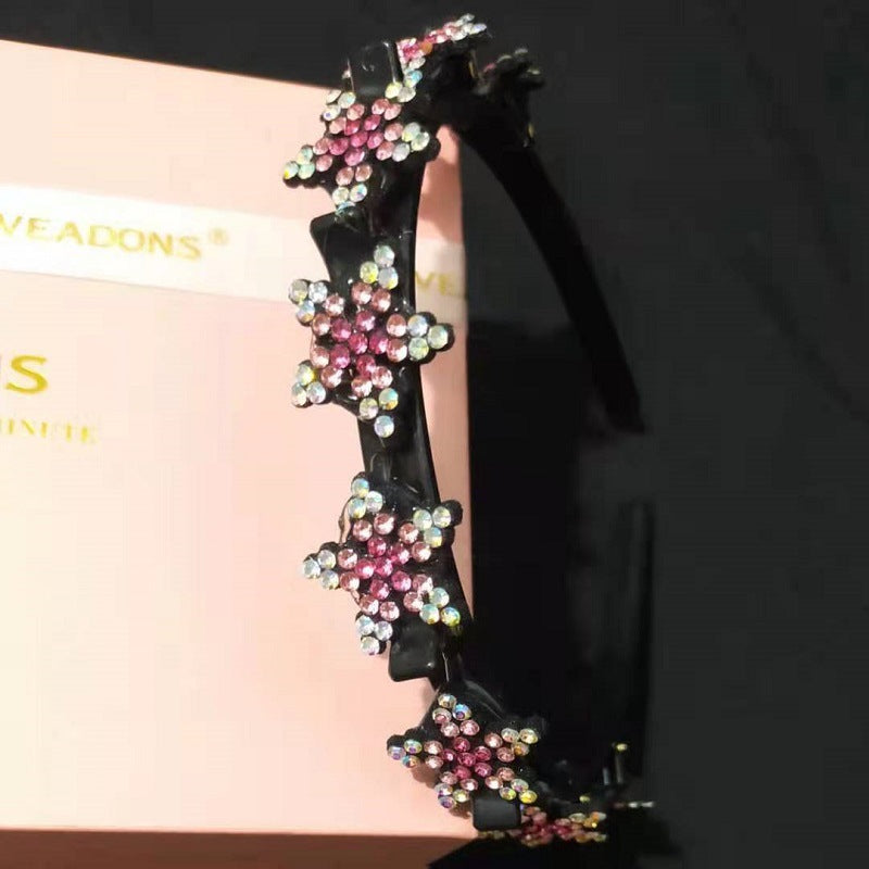 Wholesale Rhinestone Braidable Hairband Hairpin